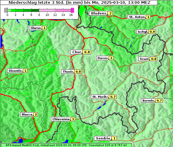 Niederschlag, 10. 3. 2025