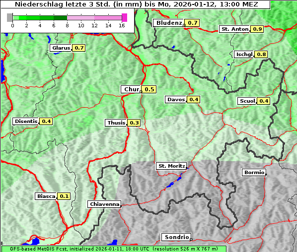 Niederschlag, 12. 1. 2026