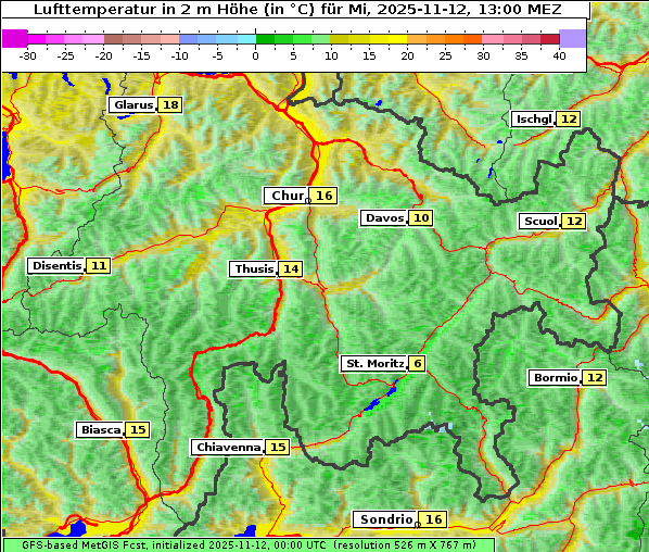 Temperatur, 12. 11. 2025