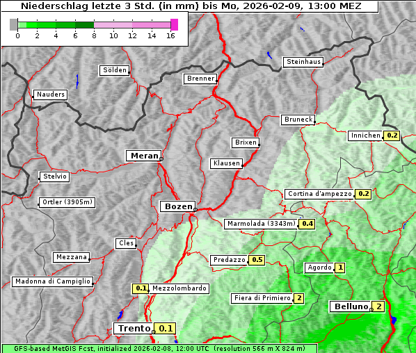 Niederschlag, 9. 2. 2026