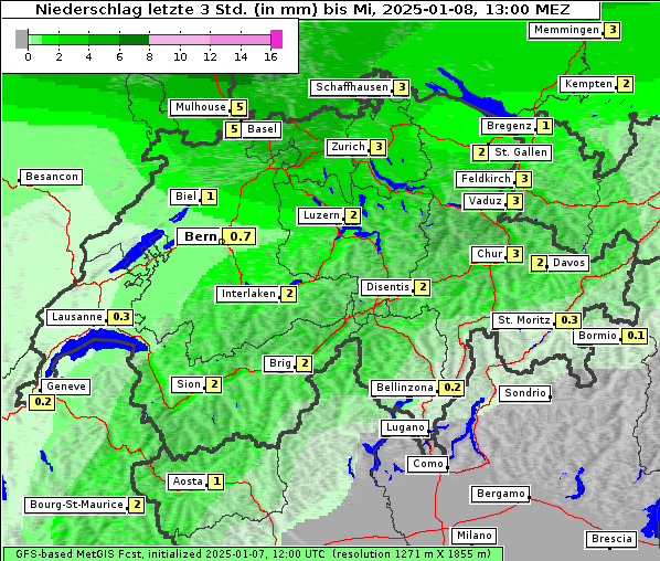Niederschlag, 8. 1. 2025