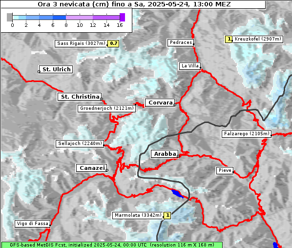 Neuschnee, 24. 5. 2025