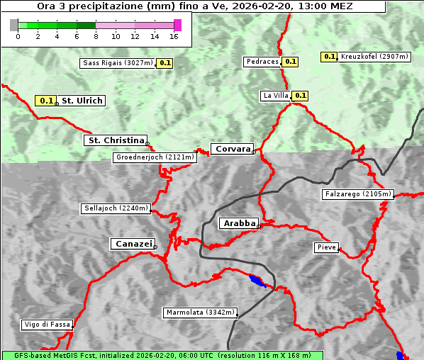 Niederschlag, 20. 2. 2026