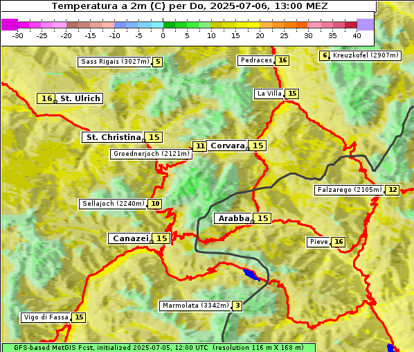 Temperatur, 6. 7. 2025