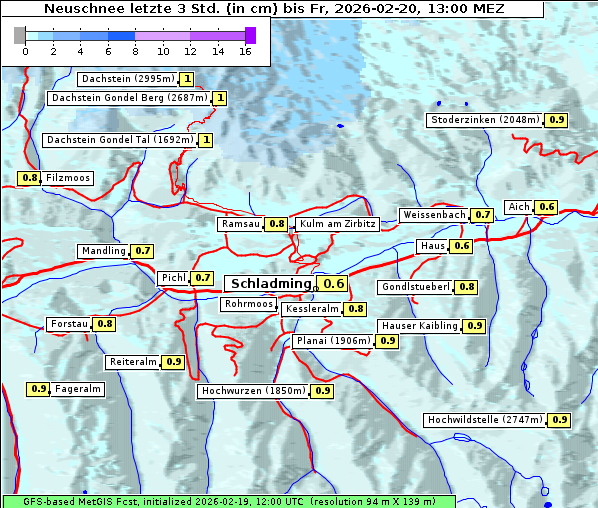 Neuschnee, 20. 2. 2026