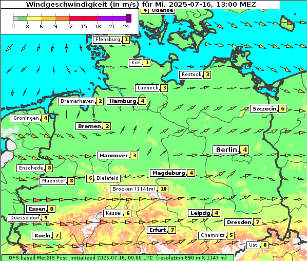 Wind, 16. 7. 2025