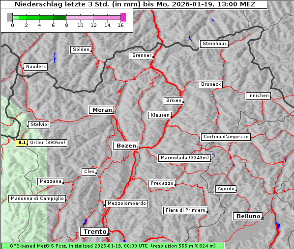 Niederschlag, 19. 1. 2026