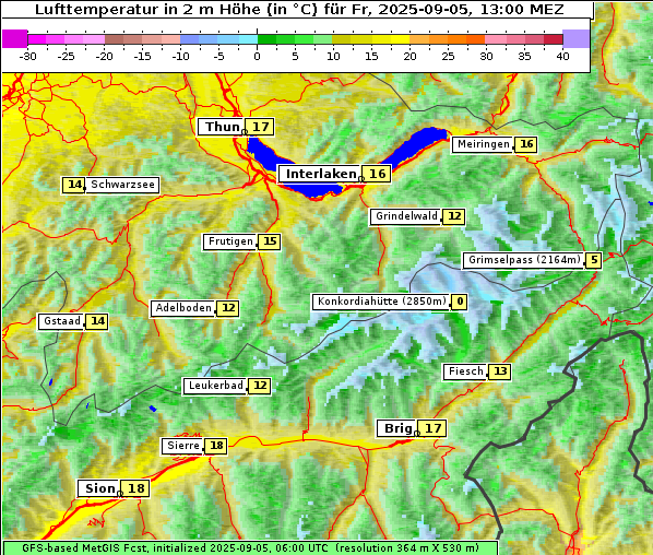 Temperatur, 5. 9. 2025