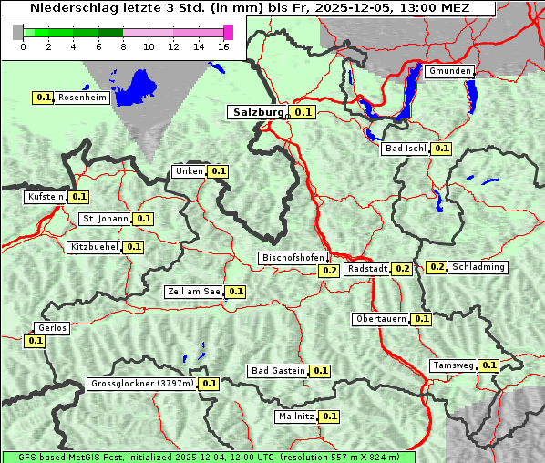 Niederschlag, 5. 12. 2025