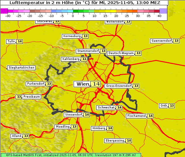 Temperatur, 5. 11. 2025