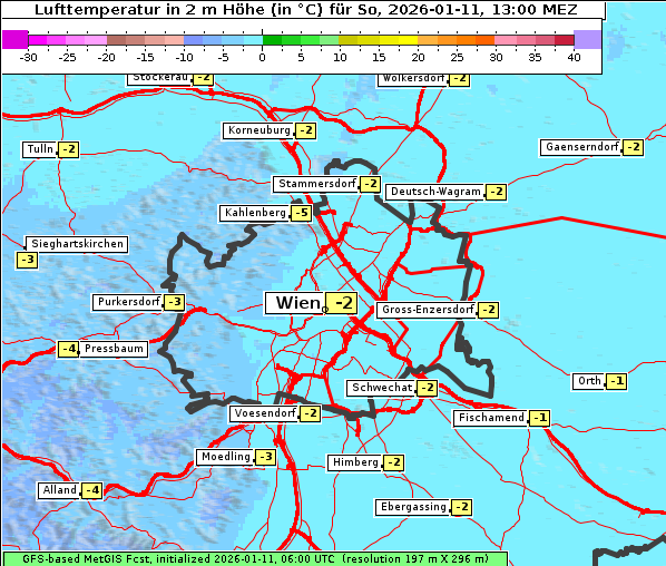 Temperatur, 11. 1. 2026