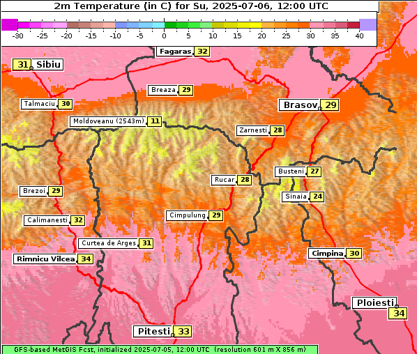 Temperatur, 6. 7. 2025