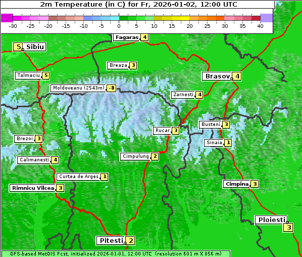 Temperatur, 2. 1. 2026