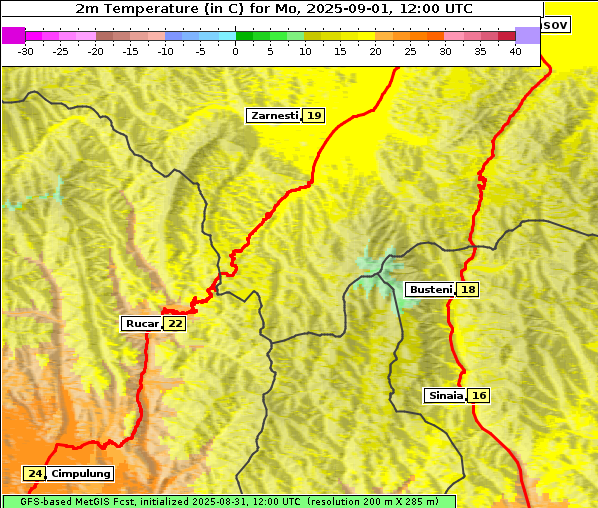 Temperatur, 1. 9. 2025