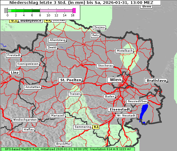 Niederschlag, 31. 1. 2026