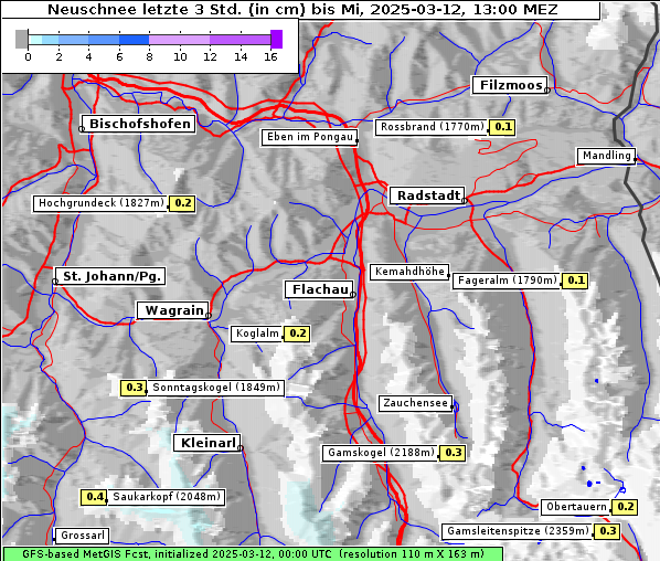 Neuschnee, 12. 3. 2025