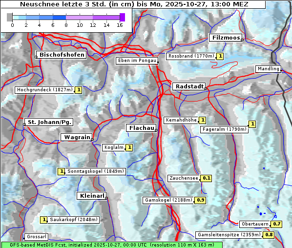 Neuschnee, 27. 10. 2025