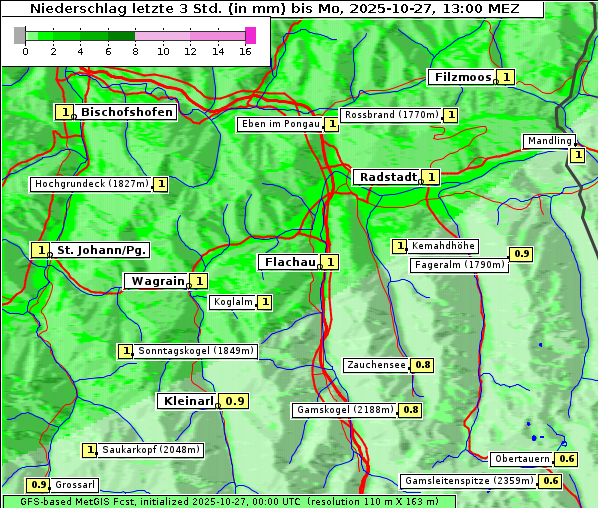Niederschlag, 27. 10. 2025