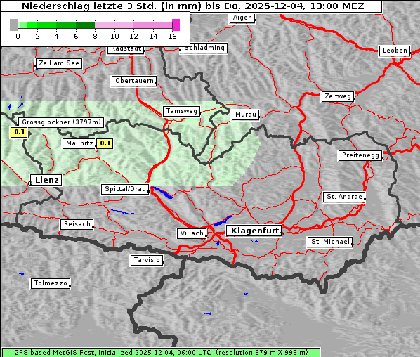 Niederschlag, 4. 12. 2025