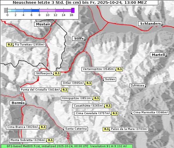 Neuschnee, 24. 10. 2025