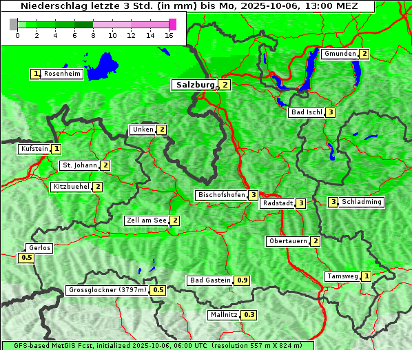 Niederschlag, 6. 10. 2025