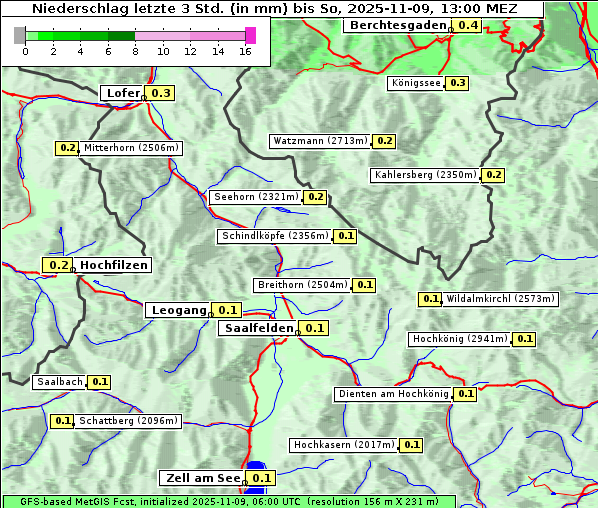Niederschlag, 9. 11. 2025