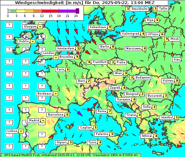 Wind, 22. 5. 2025