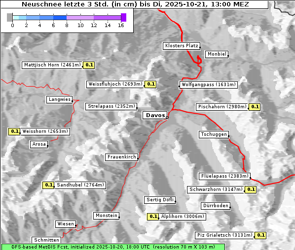 Neuschnee, 21. 10. 2025