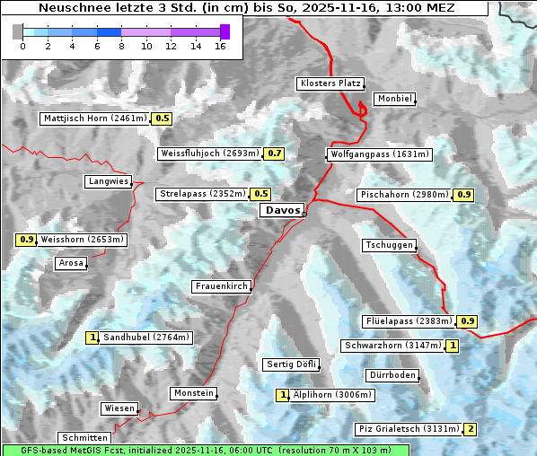 Neuschnee, 16. 11. 2025