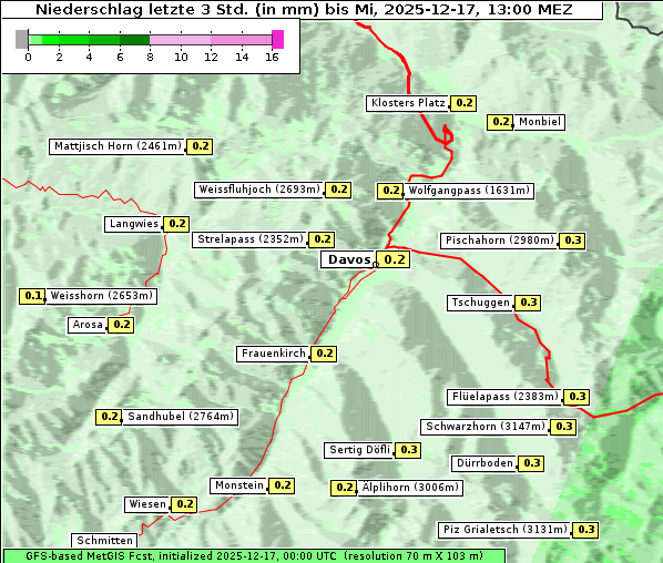 Niederschlag, 17. 12. 2025