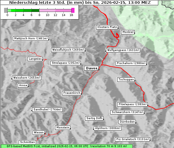 Niederschlag, 15. 2. 2026