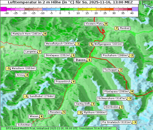 Temperatur, 16. 11. 2025