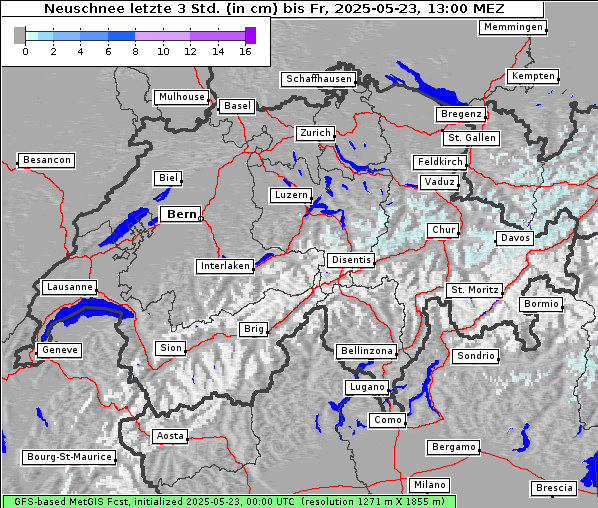 Neuschnee, 23. 5. 2025
