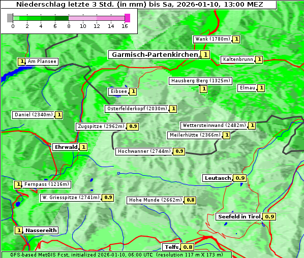 Niederschlag, 10. 1. 2026