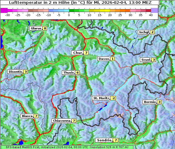 Temperatur, 4. 2. 2026
