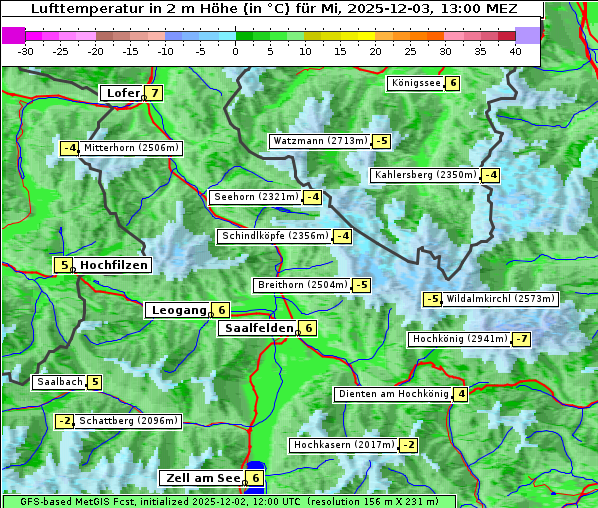 Temperatur, 3. 12. 2025