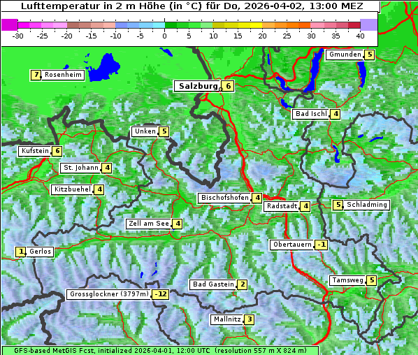 Temperatur, 2. 4. 2026