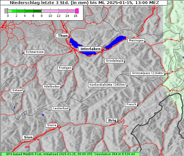 Niederschlag, 15. 1. 2025
