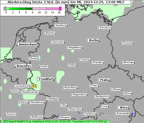 Niederschlag, 25. 12. 2024