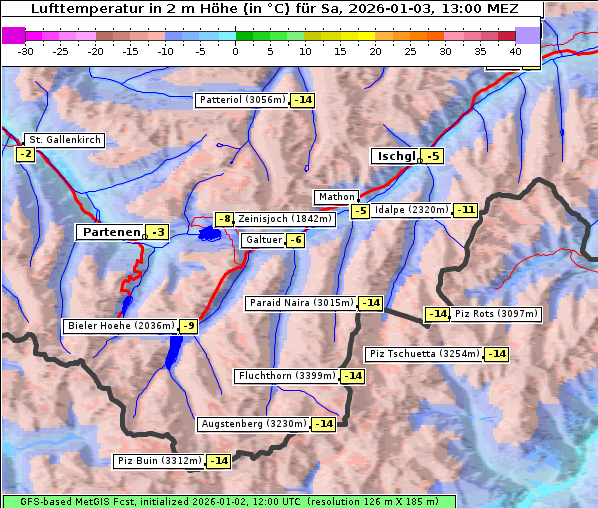 Temperatur, 3. 1. 2026