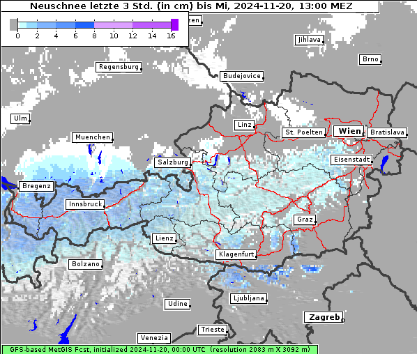 Neuschnee, 20. 11. 2024