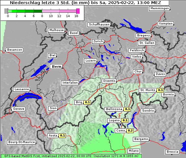 Niederschlag, 22. 2. 2025