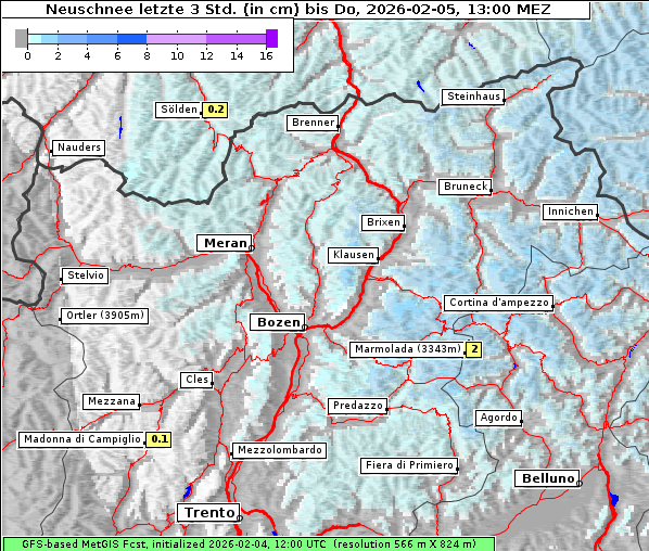 Neuschnee, 5. 2. 2026