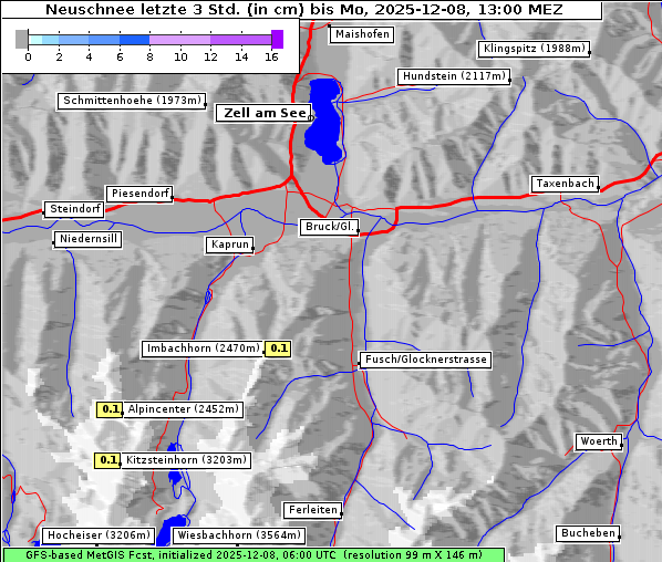 Neuschnee, 8. 12. 2025