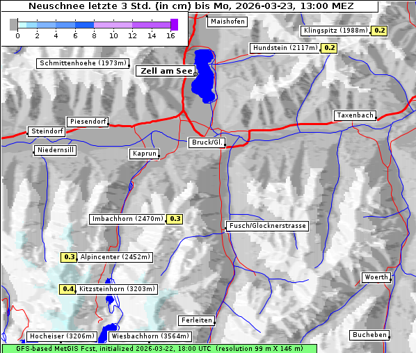 Neuschnee, 23. 3. 2026