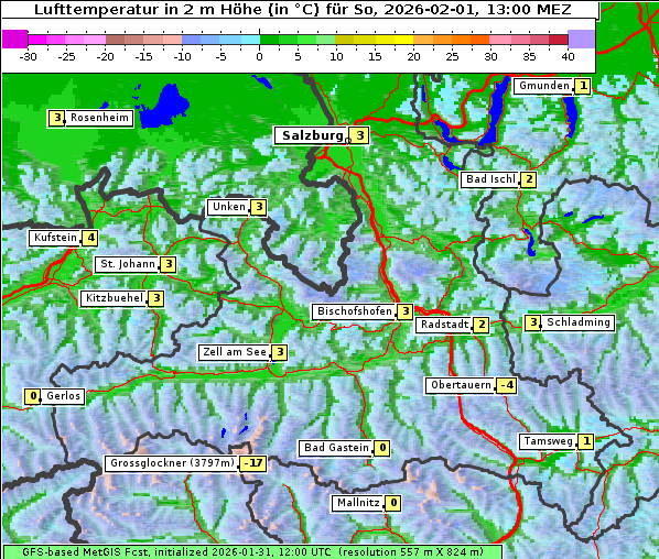 Temperatur, 1. 2. 2026