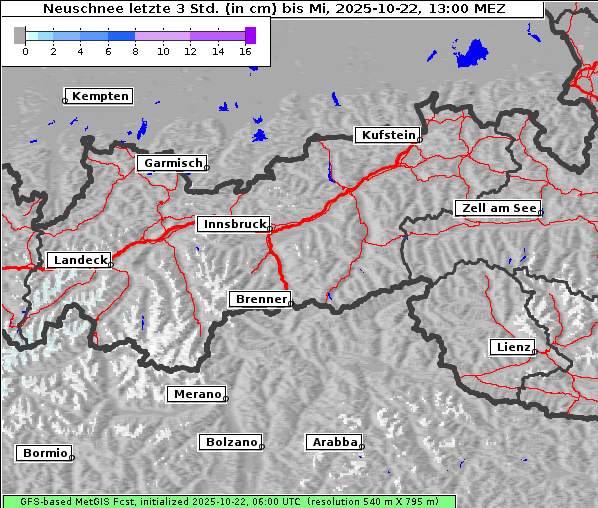 Neuschnee, 22. 10. 2025