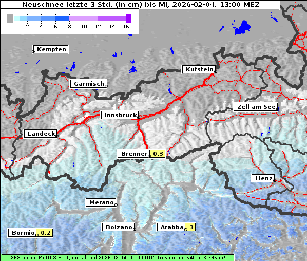 Neuschnee, 4. 2. 2026