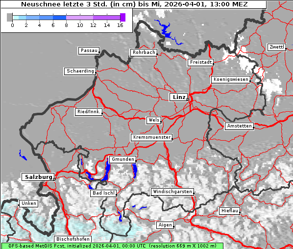 Neuschnee, 1. 4. 2026