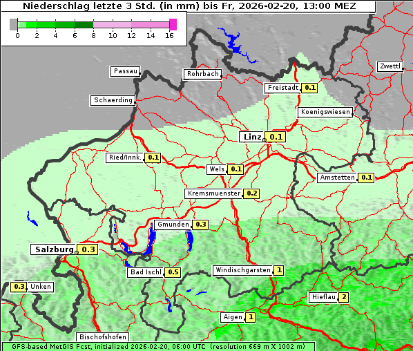 Niederschlag, 20. 2. 2026